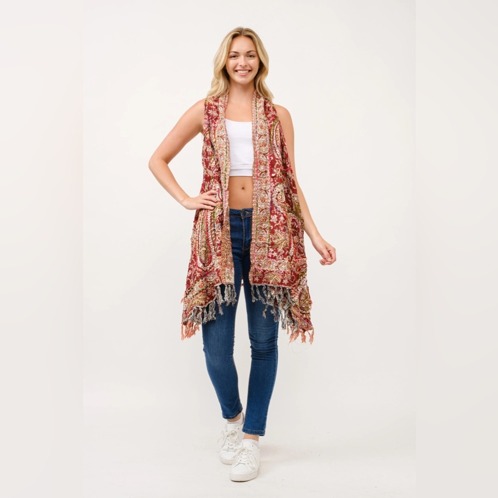 Raj Bertha Thick Stitch Vest/Duster
